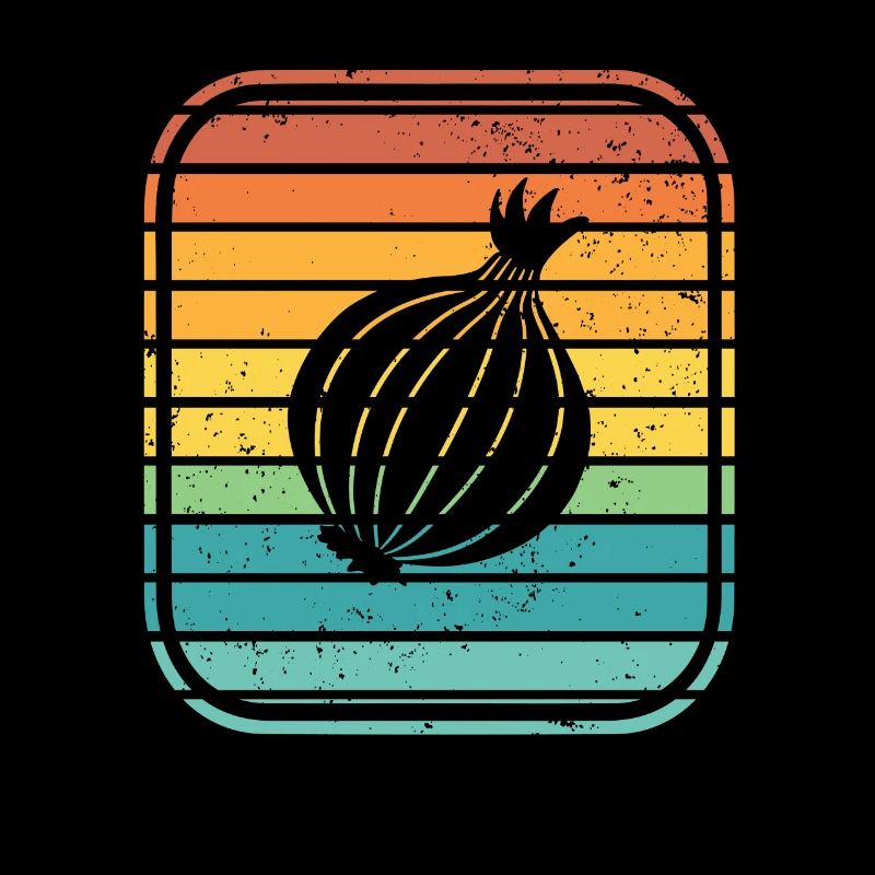Oignon Lover Retro Vegetables Vegan Idée cadeau