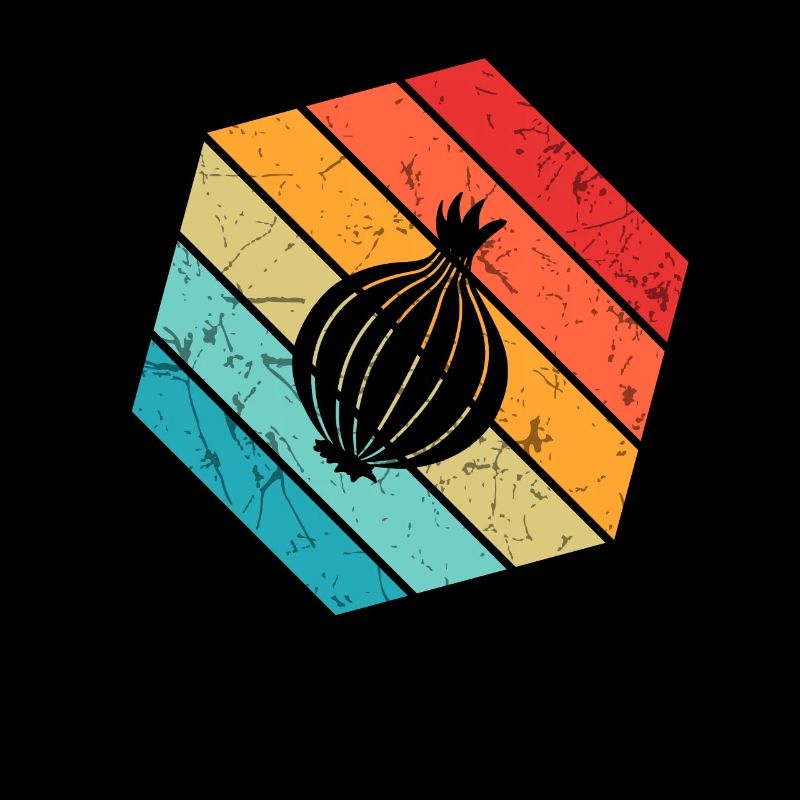 Oignon Lover Retro Vegetables Vegan Idée cadeau