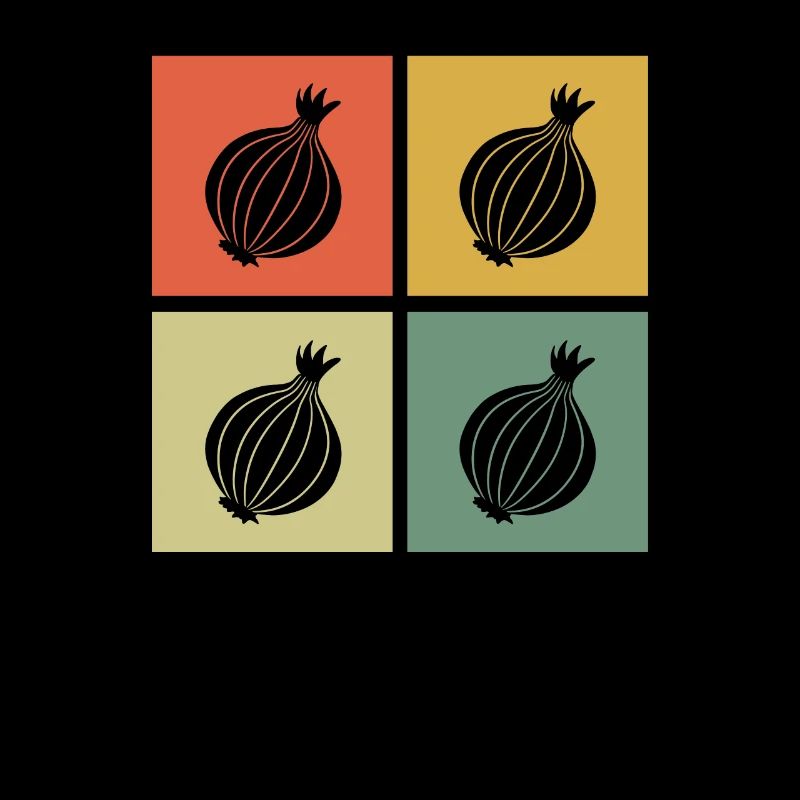 Onion Lover Retro Vegetables Vegan Gift idea