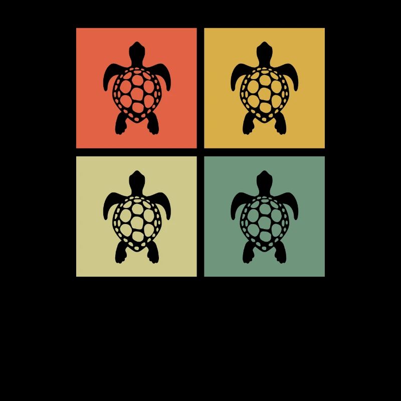 Turtle Retro Animal Sea Reptile Gift idea