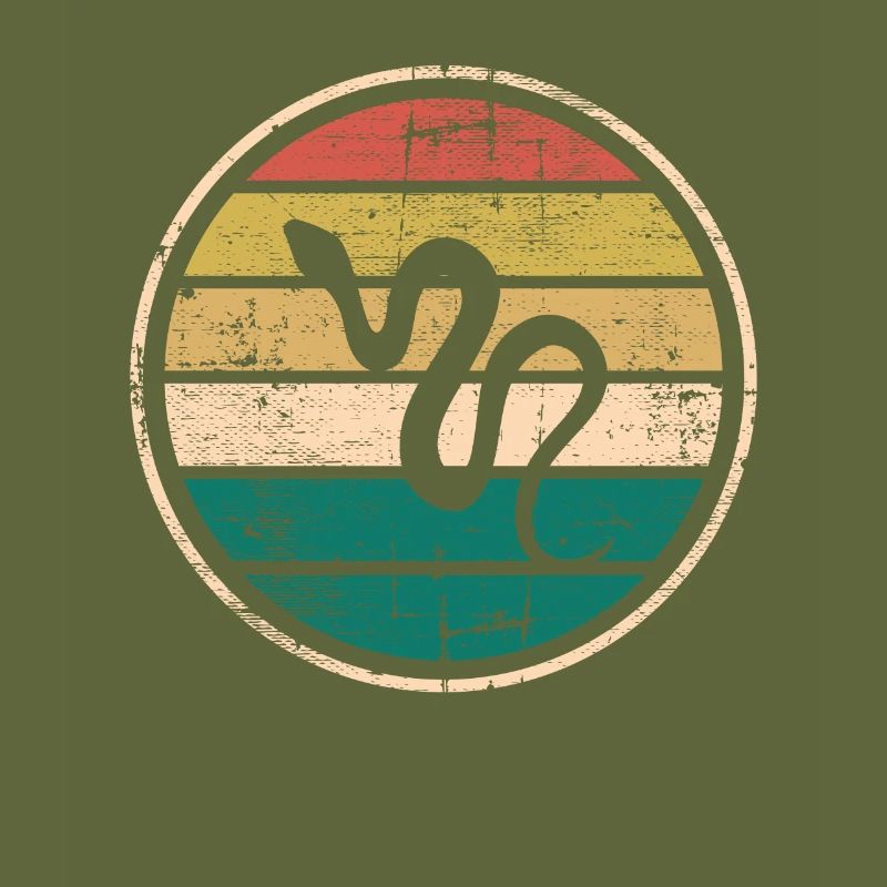 Snake Retro Reptile Python Gift idea