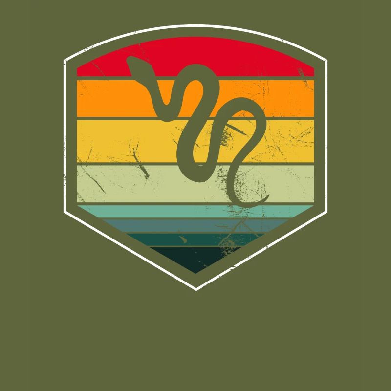 Snake Retro Reptile Python Gift idea