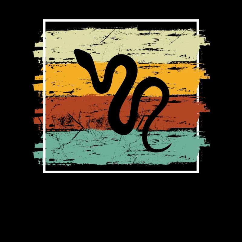 Snake Retro Reptile Python Gift idea