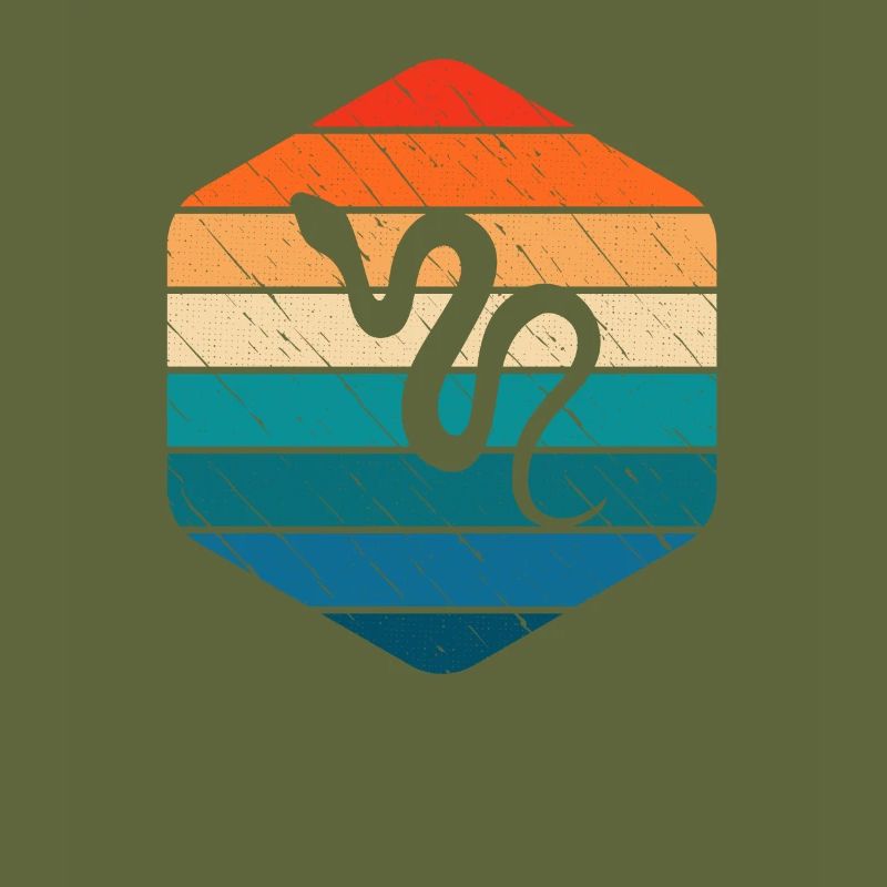 Snake Retro Reptile Python Gift idea