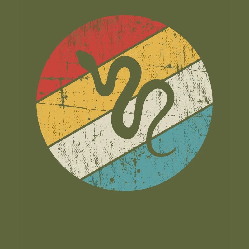 Snake Retro Reptile Python Gift idea