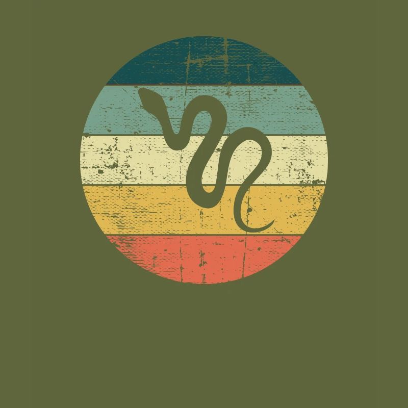 Snake Retro Reptile Python Idée cadeau