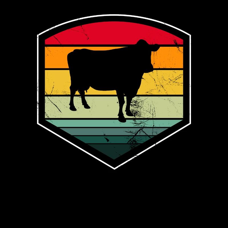 Kuh Landwirt Retro Geschenk