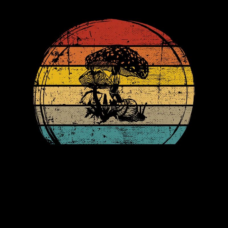 Mushroom Mushrooms Boletus Toadstool Retro Gift