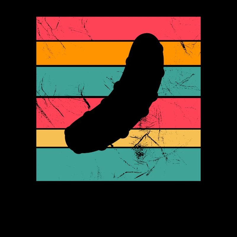 Concombre cornichon rétro cadeau