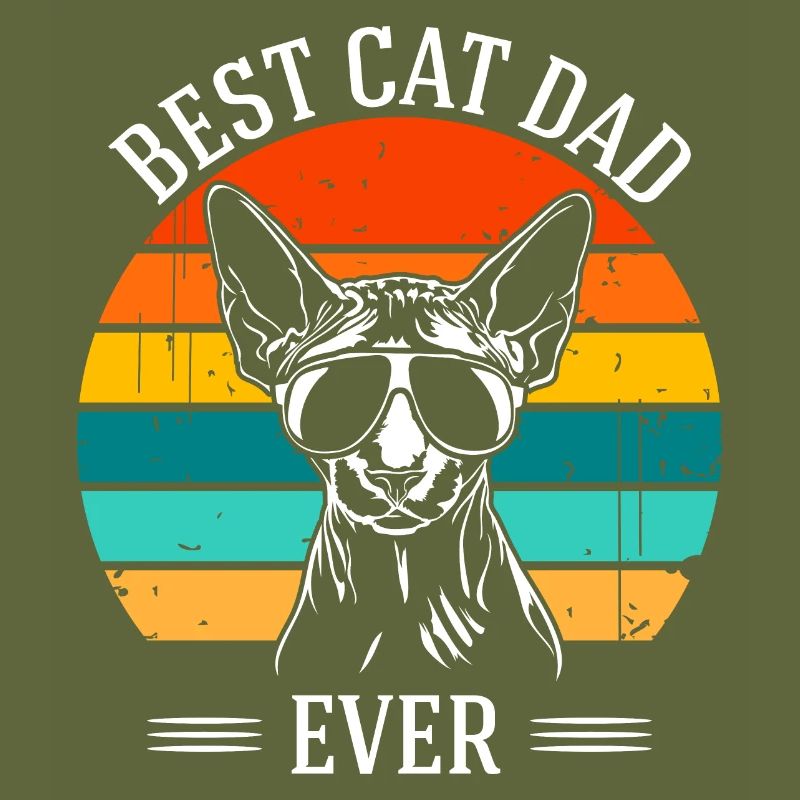 Best Cat Dad Ever Sphynx Cat Cats Wilsigns