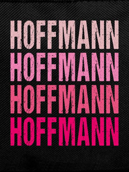 Hoffmann Retro Rosa Nachname Geschenkidee