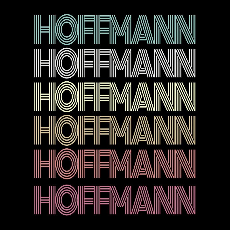 Hoffmann Retro Surname Family Gift