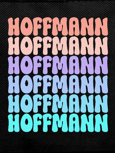 Hoffmann Retro Nachname Geschenkidee