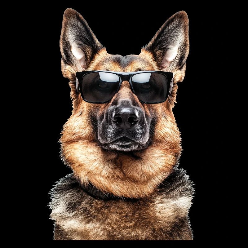 Hund Schäferhund Sonnenbrille