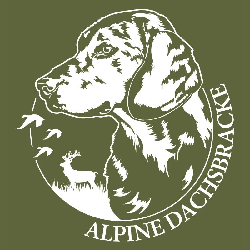 ALPINE DACHSBRACKE Hundeportrait Jagdhund Wilsigns