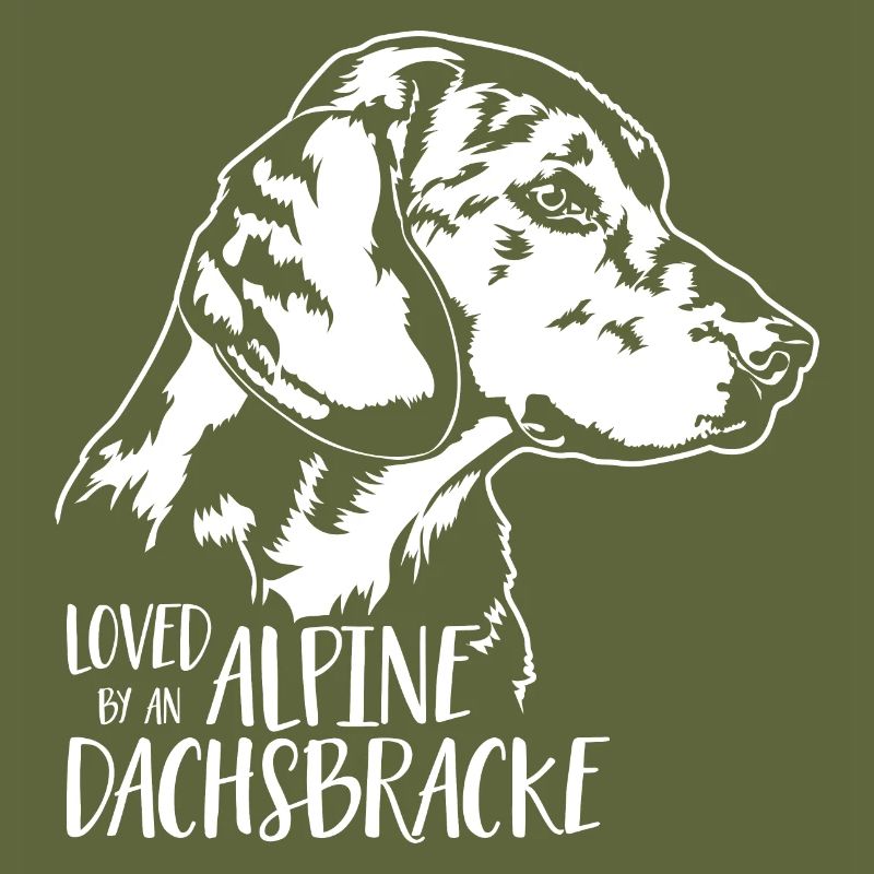 Loved by ALPINE DACHSBRACKE Hundespruch Wilsigns