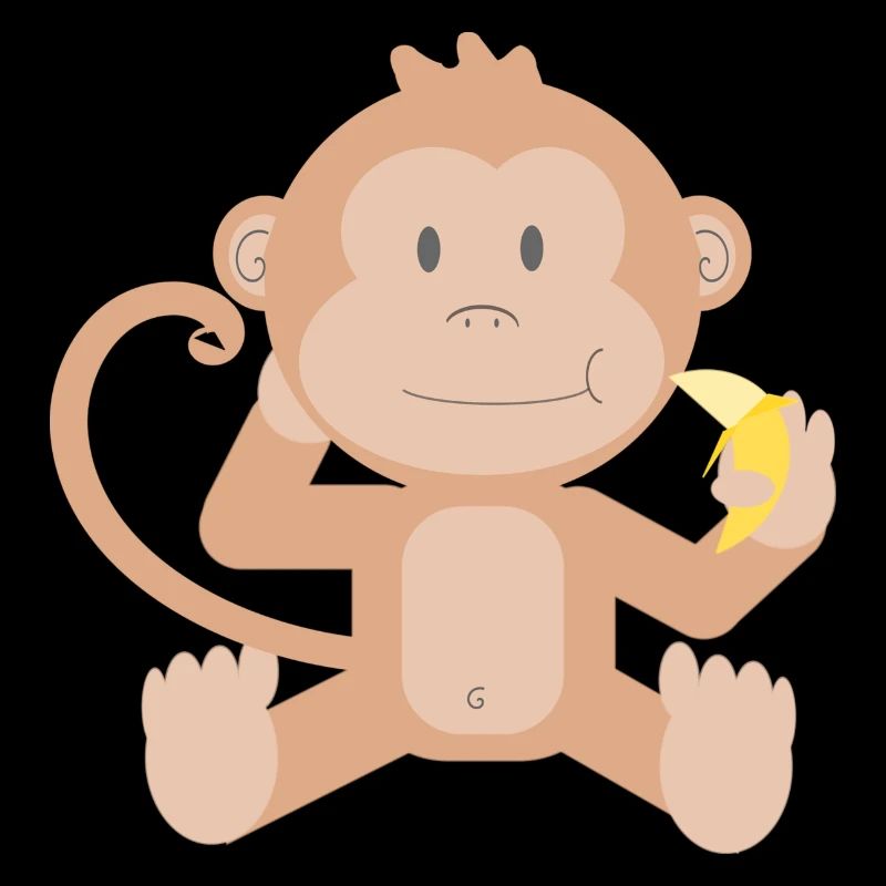 Affe mit Banane