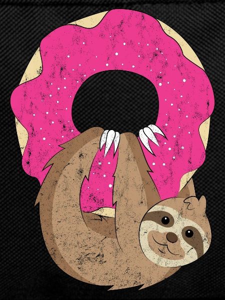 Donut sloth chilling out