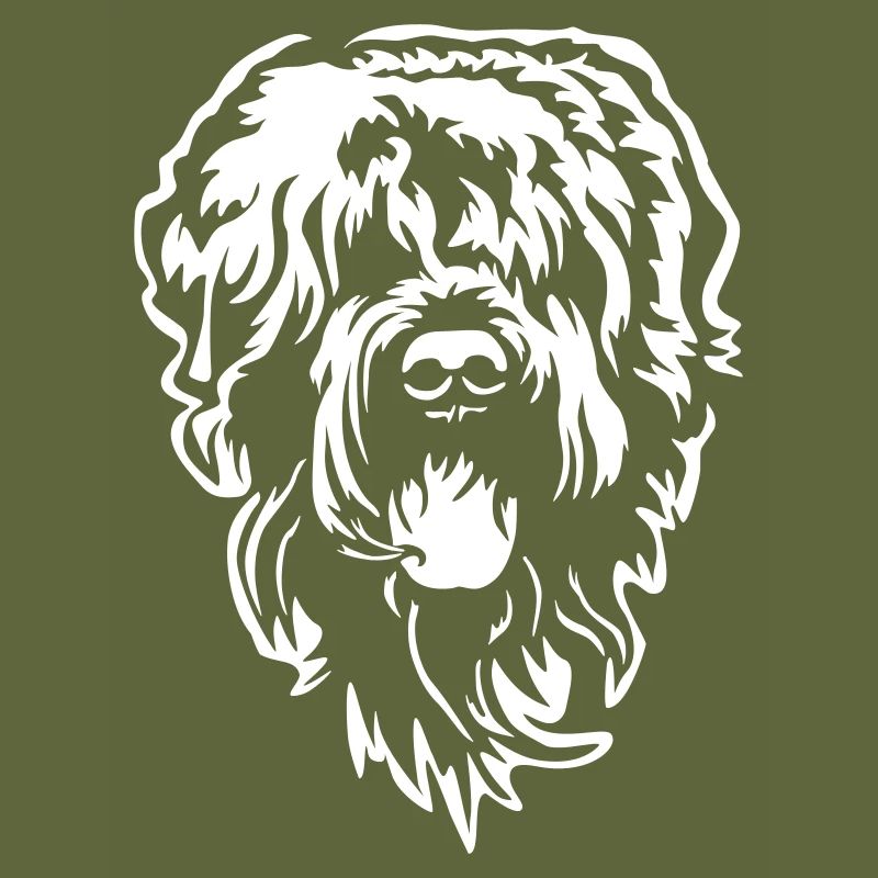 Russian Terrier Head "Black Edition"