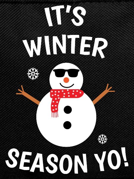 its winter season yo snowman