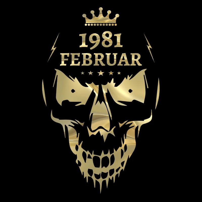 Février 1981 Skull Gold