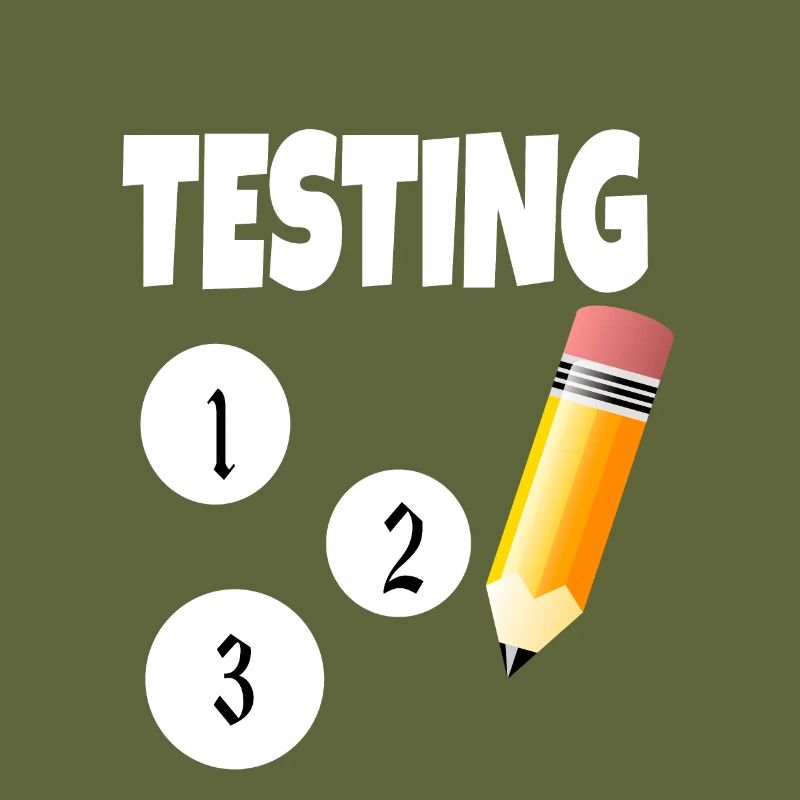 Testing 123 with pencil