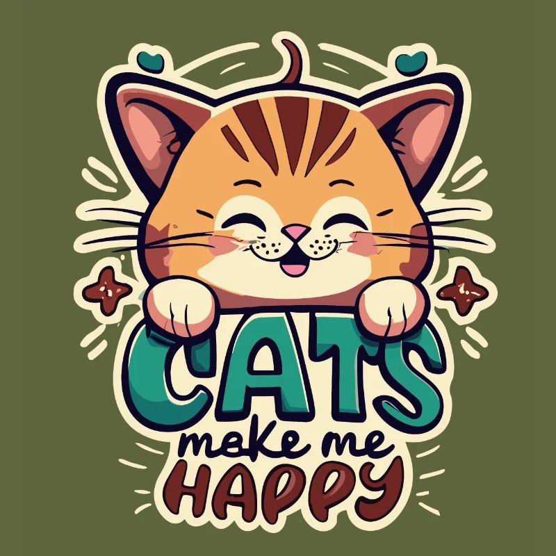 Cats make me happy