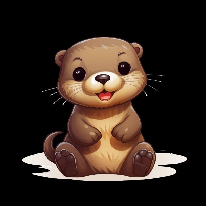 Mignon bébé loutre