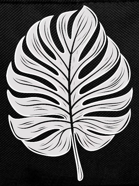 Cool Monstera Leaf, Plants Motif