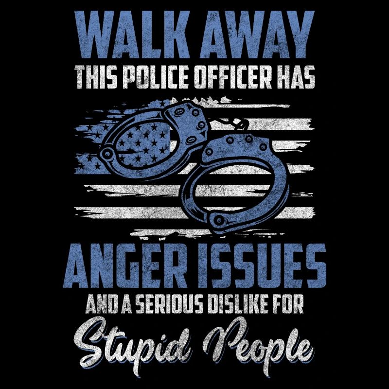 Policeman Blue Light Crime Thief