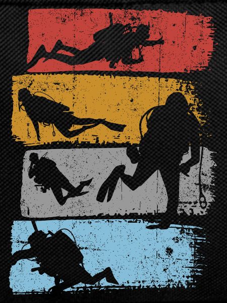 Aquatic Silhouette Stripes