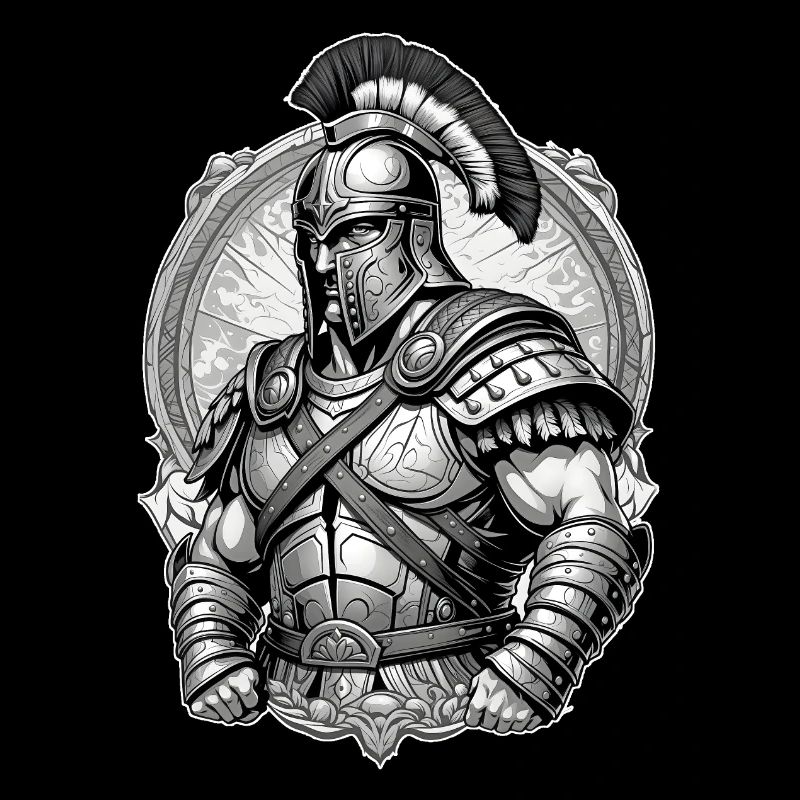 Graphismes de gladiateur