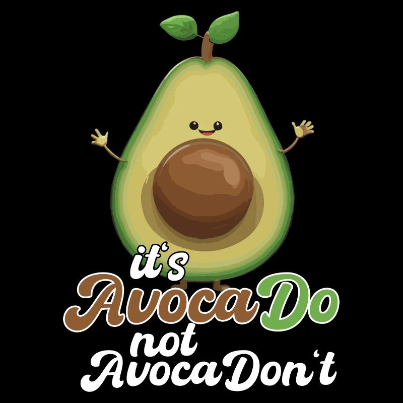 Avocado witzig positiv Optimismus Geschenk