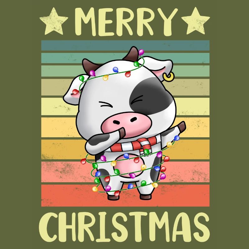 Joyeuse vache de Noël