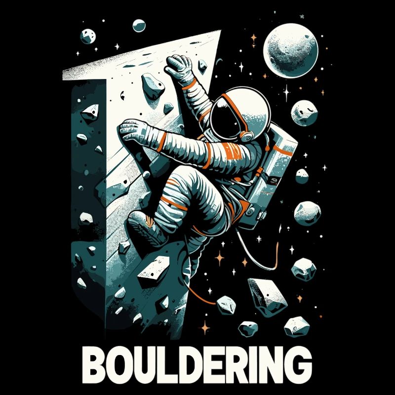 Bouldern Astronaut Raumfahrer Geschenk