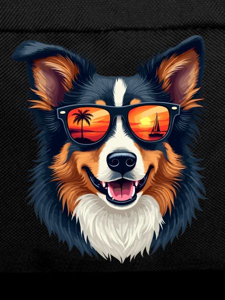 Australian Shepherd Wearing Sunglasses