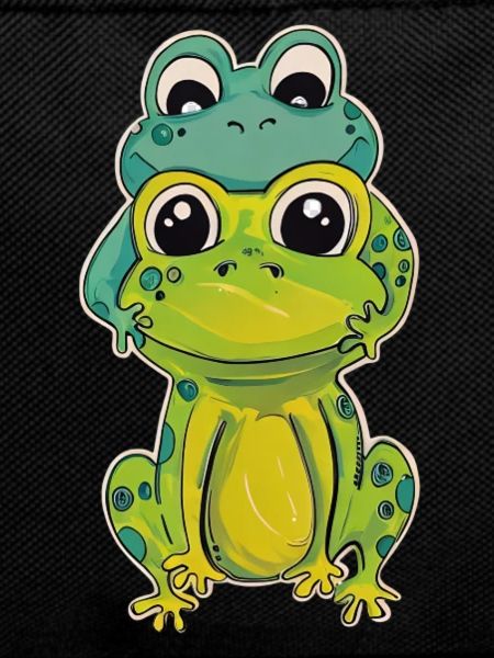 Two frog friends