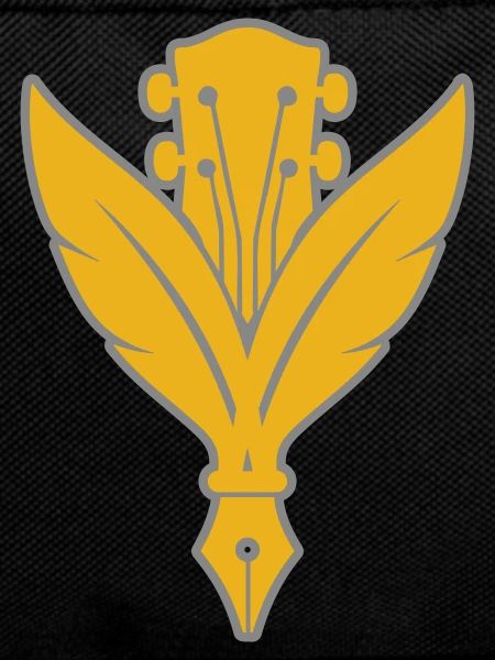 Golden Feather and Guitar