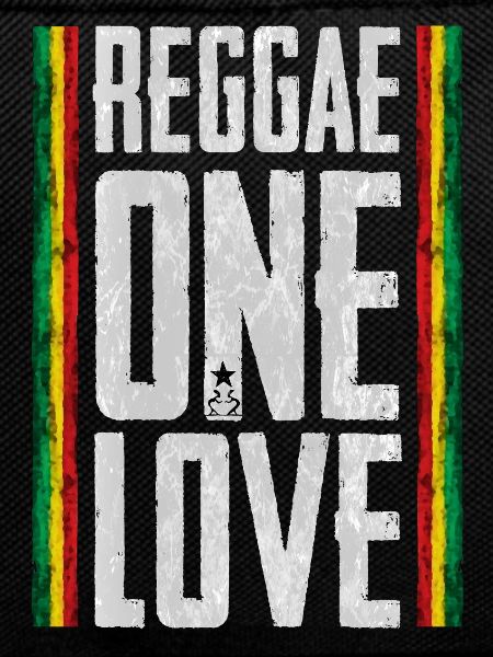 Reggae Love Design with African Stripes