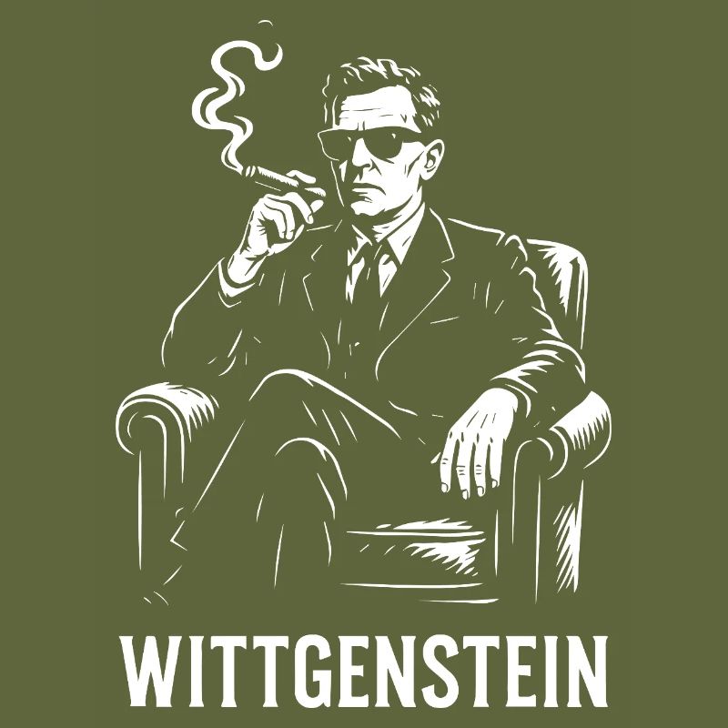 Wittgenstein philosopher Silhouette Smoking