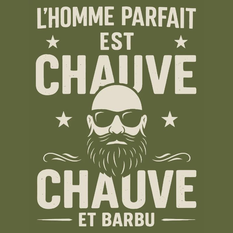 Der perfekte Mann hat eine Glatze und einen Bart