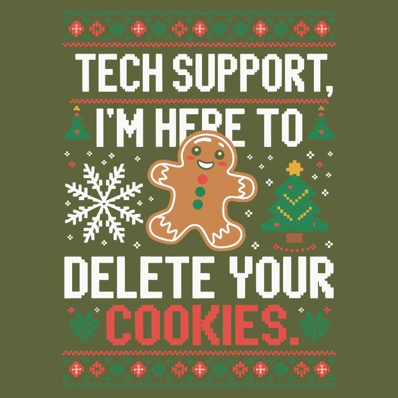 Tech Support Cookie Saying