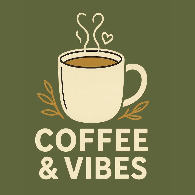 Coffee & Vibes Mug Illustration
