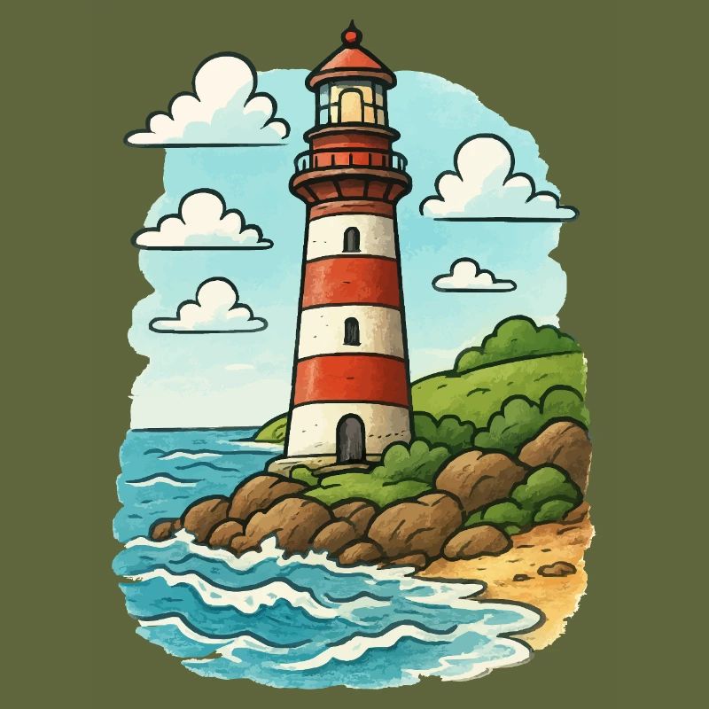 Phare sur le sentier côtier