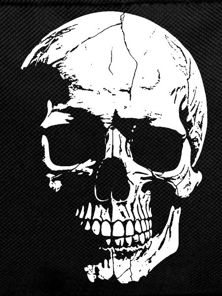 Schädel-High-Contrast Grafik