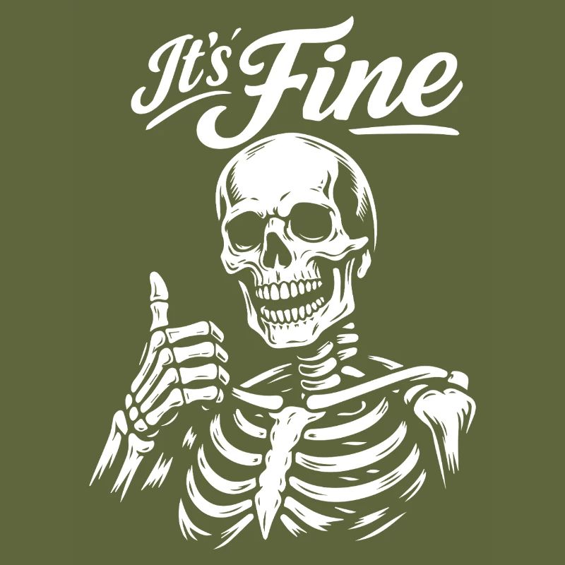 Its Fine Skeleton Thumb Up