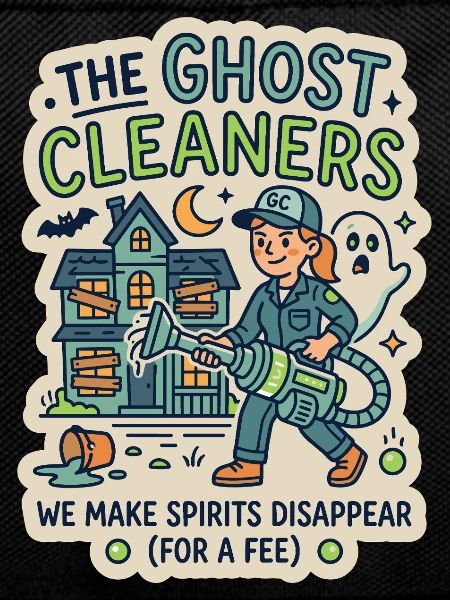 Ghost Cleaner Ghost Hunter Humor