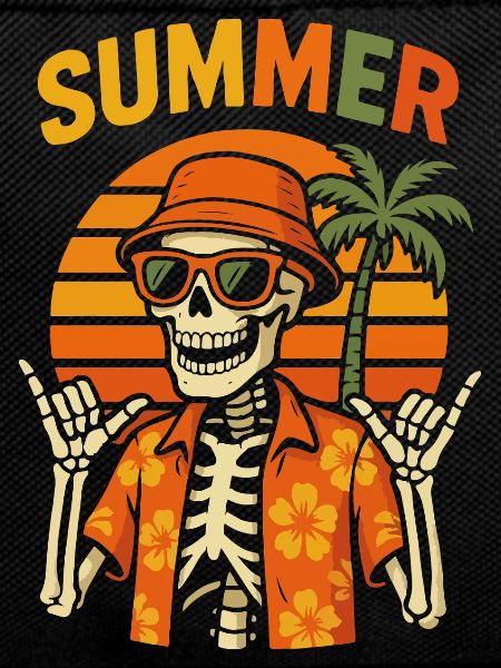 Hawaiian Palm Summer Skeleton
