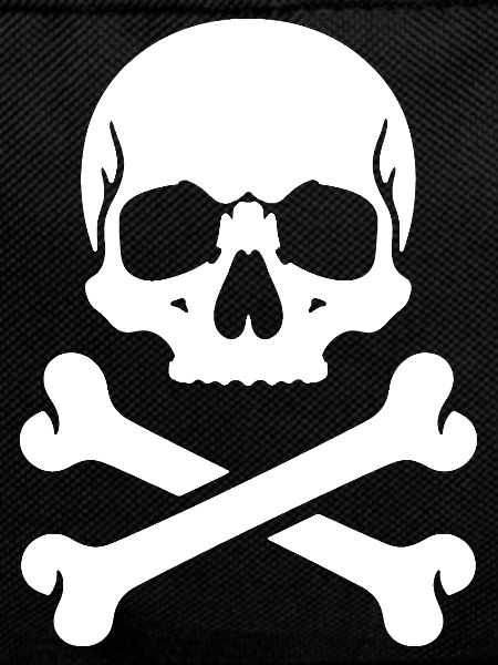 Skull and Bones Pirate Print