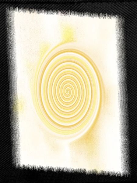 Yellow Spiral Solar Circle